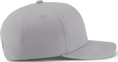 Pacific Headwear P322 Poly/Cotton Snapback Cap - Silver