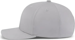 Pacific Headwear P322 Poly/Cotton Snapback Cap - Silver