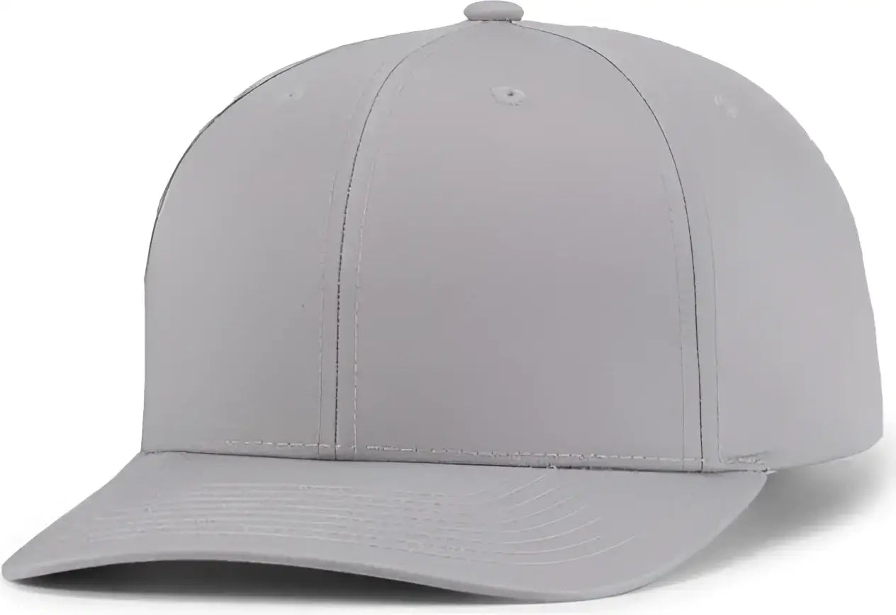 Pacific Headwear P322 Poly/Cotton Snapback Cap - Silver - Silver / 6 1/2’’ - 7’’