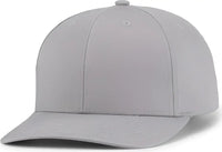 Pacific Headwear P322 Poly/Cotton Snapback Cap - Silver - Silver / 6 1/2’’ - 7’’
