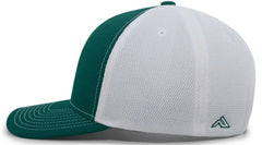 Pacific Headwear P365 Air Mesh Sideline Cap - Dark Green White Dark Green - Forest / 7’’ - 7 7/8’’