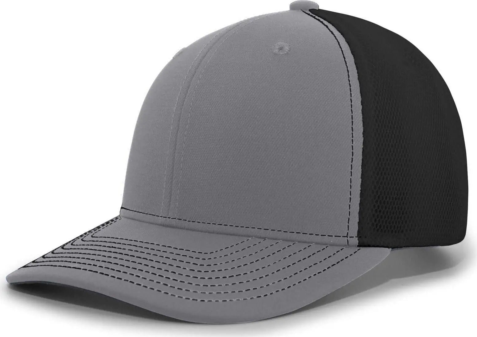 Pacific Headwear P365 Air Mesh Sideline Cap - Graphite Black Graphite - Dark Gray Black / 7’’ - 7 7/8’’