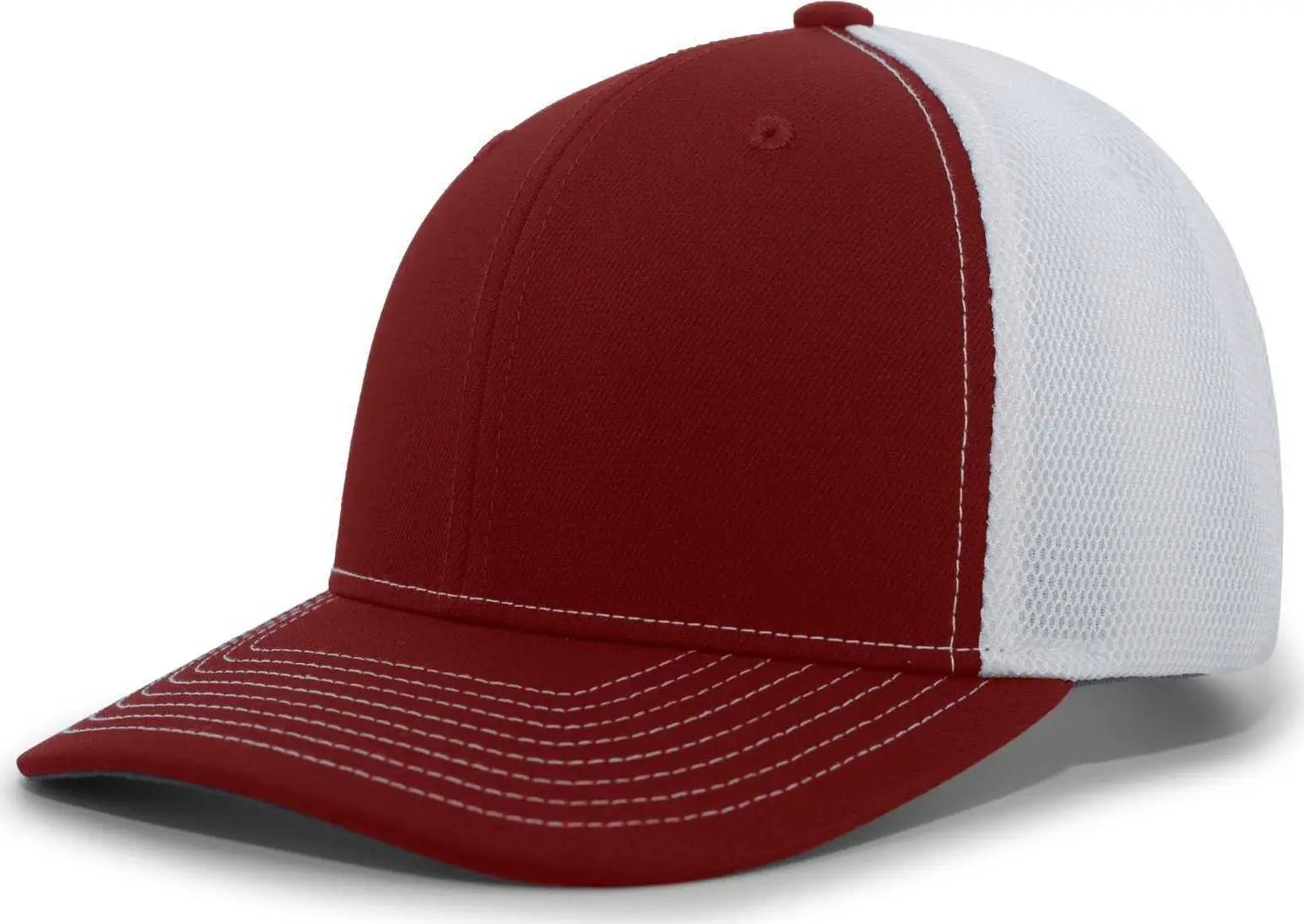 Pacific Headwear P365 Air Mesh Sideline Cap - Maroon White Maroon - Maroon / 7’’ - 7 7/8’’