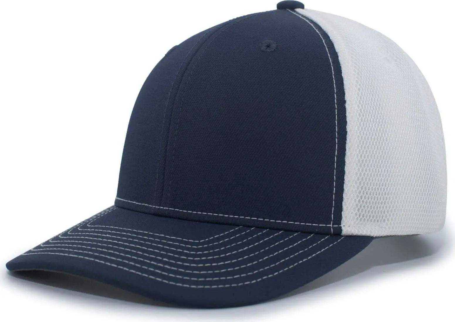 Pacific Headwear P365 Air Mesh Sideline Cap - Navy White Navy - Navy / 7’’ - 7 7/8’’