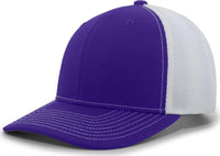 Pacific Headwear P365 Air Mesh Sideline Cap - Purple White Purple - Purple White / 7’’ - 7 7/8’’