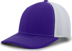 Pacific Headwear P365 Air Mesh Sideline Cap - Purple White Purple - Purple White / 7’’ - 7 7/8’’