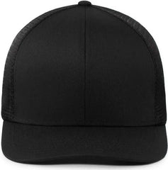 Pacific Headwear P401 Fusion Trucker Cap - Black