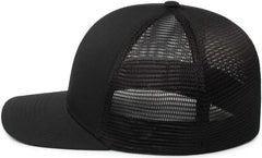 Pacific Headwear P401 Fusion Trucker Cap - Black