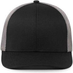 Pacific Headwear P401 Fusion Trucker Cap - Black Graphite Black