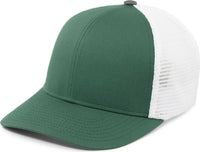 Pacific Headwear P401 Fusion Trucker Cap - Dark Green White Dark Green - Forest White / 6 1/2’’ 7’’