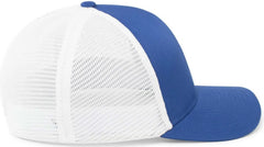Pacific Headwear P401 Fusion Trucker Cap - Royal White Royal
