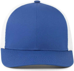 Pacific Headwear P401 Fusion Trucker Cap - Royal White Royal