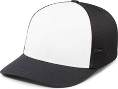 Pacific Headwear P401 Fusion Trucker Cap - White Navy Navy - White Navy / 6 1/2’’ 7’’