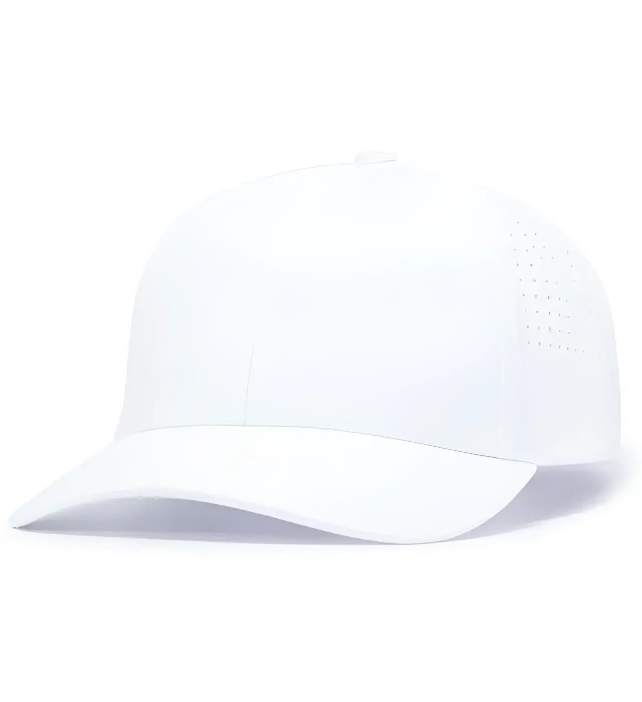 Pacific Headwear P413 Lightweight Perforated Snapback - White - White / 7’’ - 7 7/8’’