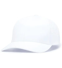 Pacific Headwear P413 Lightweight Perforated Snapback - White - White / 7’’ - 7 7/8’’