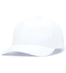 Pacific Headwear P413 Lightweight Perforated Snapback - White - White / 7’’ - 7 7/8’’