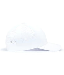 Pacific Headwear P413 Lightweight Perforated Snapback - White - White / 7’’ - 7 7/8’’