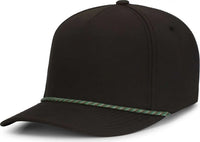 Pacific Headwear P421 Weekender Cap - Black Gingko - Black Gray / 7’’ 7 7/8’’