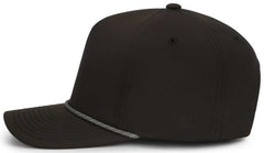 Pacific Headwear P421 Weekender Cap - Black Graphite White - Black White / 7’’ 7 7/8’’