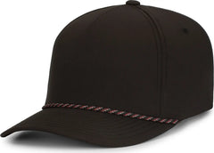Pacific Headwear P421 Weekender Cap - Black Black Red - Black Black Red / OS