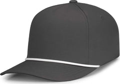 Pacific Headwear P421 Weekender Cap - Graphite White - Dark Gray White / 7’’ 7 7/8’’