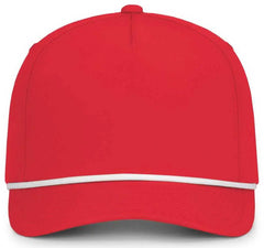 Pacific Headwear P421 Weekender Cap - Red White - Red White / 7’’ 7 7/8’’