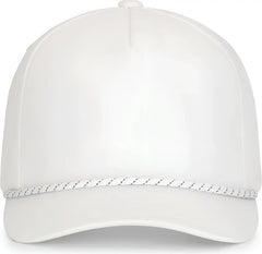 Pacific Headwear P421 Weekender Cap - White White Black - White Black / 7’’ 7 7/8’’