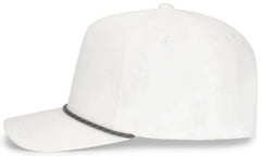 Pacific Headwear P421 Weekender Cap - White Graphite White - White Dark Gray / 7’’ 7 7/8’’