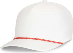 Pacific Headwear P421 Weekender Cap - White Red Gold B01N - White Red / 7’’ 7 7/8’’