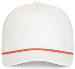 Pacific Headwear P421 Weekender Cap - White Red Gold B01N - White Red / 7’’ 7 7/8’’