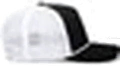 Pacific Headwear P423 Weekender Trucker Cap - Black White Black - Black White / 7’’ 7 7/8’’