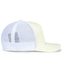 Pacific Headwear P423 Weekender Trucker Cap - Celestial Yellow White - Celestial Yellow White / One Size Fits Most