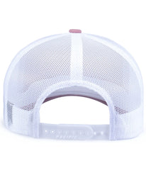 Pacific Headwear P423 Weekender Trucker Cap - Dusty Maroonuve White - Dusty Maroonuve White / One Size Fits Most