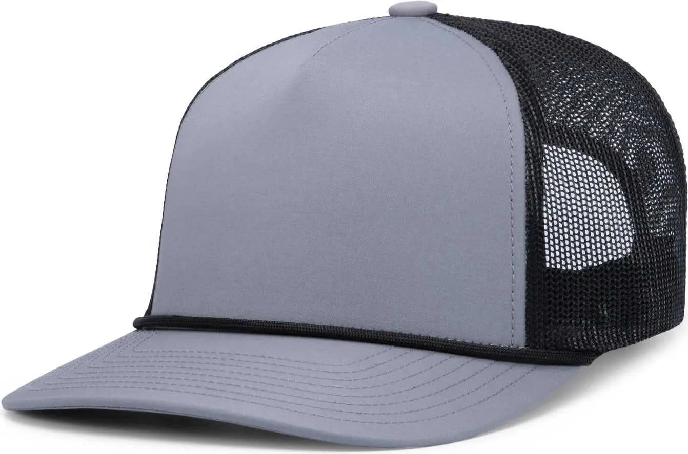 Pacific Headwear P423 Weekender Trucker Cap - Graphite Black Graphite - Dark Gray Black / 7’’ 7 7/8’’