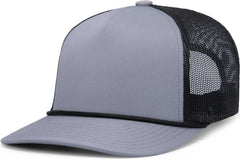 Pacific Headwear P423 Weekender Trucker Cap - Graphite Black Graphite - Dark Gray Black / 7’’ 7 7/8’’