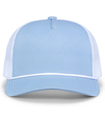 Pacific Headwear P423 Weekender Trucker Cap - Powder Blue White - Powder Blue White / One Size Fits Most
