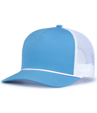 Pacific Headwear P423 Weekender Trucker Cap - Tranquil Blue White - Tranquil Blue White / One Size Fits Most