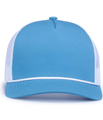 Pacific Headwear P423 Weekender Trucker Cap - Tranquil Blue White - Tranquil Blue White / One Size Fits Most