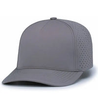 Pacific Headwear P424 Weekender Perforated Snapback Cap - Graphite - Graphite / 7’’ - 7 7/8’’