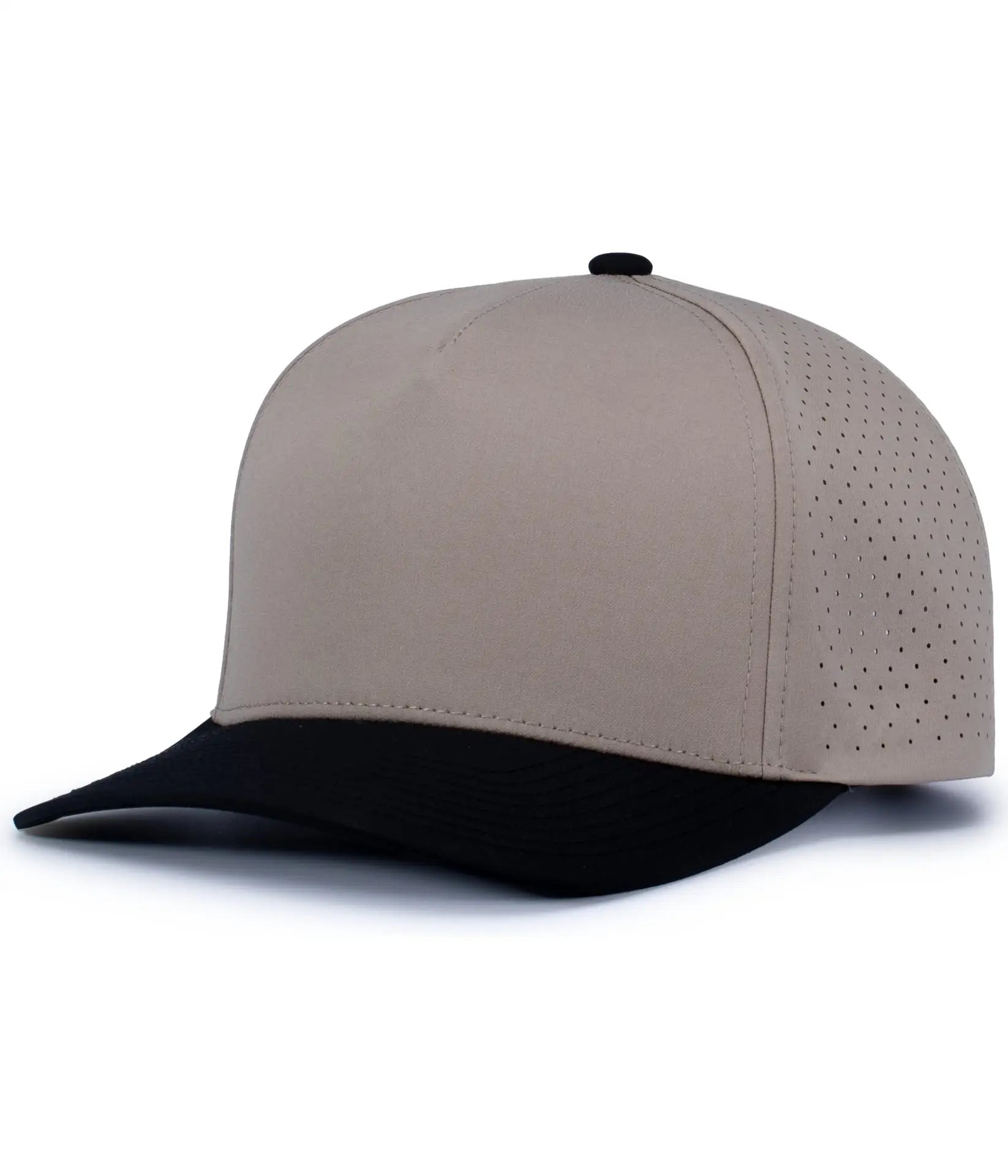 Pacific Headwear P424 Weekender Perforated Snapback Cap - Mink Black - Mink Black / One Size Fits Most
