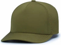 Pacific Headwear P424 Weekender Perforated Snapback Cap - Moss Green - Moss Green / 7’’ - 7 7/8’’