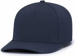 Pacific Headwear P424 Weekender Perforated Snapback Cap - Navy - Navy / 7’’ - 7 7/8’’