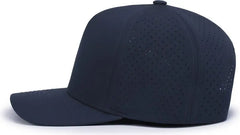 Pacific Headwear P424 Weekender Perforated Snapback Cap - Navy - Navy / 7’’ - 7 7/8’’