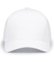 Pacific Headwear P424 Weekender Perforated Snapback Cap - White - White / 7’’ - 7 7/8’’