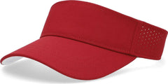 Pacific Headwear P500 Perforated Coolcore Visor - Cardinal White - Cardinal White / 7’’ - 7 7/8’’