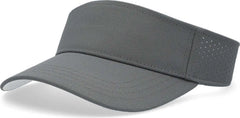 Pacific Headwear P500 Perforated Coolcore Visor - Graphite White - Graphite White / 7’’ - 7 7/8’’