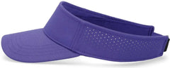 Pacific Headwear P500 Perforated Coolcore Visor - Purple White - Purple White / 7’’ - 7 7/8’’