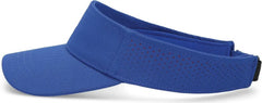 Pacific Headwear P500 Perforated Coolcore Visor - Royal Red - Royal Red / 7’’ - 7 7/8’’