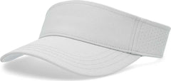 Pacific Headwear P500 Perforated Coolcore Visor - Silver White - Light Gray White / 7’’ - 7 7/8’’