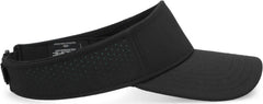Pacific Headwear P500 Perforated Visor Powered By Coolcore - Black Kelly - Black Kelly / 7’’ - 7 7/8’’